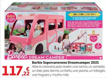 Oferta de Barbie - Supercaravana Dreamcamper 2021 por 117,22€ en Alcampo