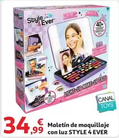 Oferta de Style -  4 Ever - Maletin De Maquillaje Con Luz por 34,99€ en Alcampo