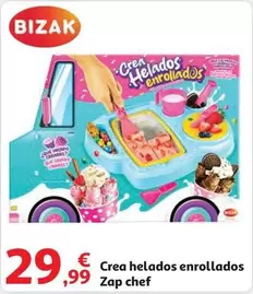 Oferta de Bizak - Crea Helados Enrollados Zap Chef por 29,99€ en Alcampo