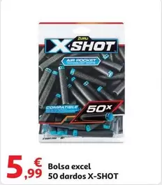 Oferta de Zuru -  X-shot - Bolsa Excel 50 Dardos X-shot por 5,99€ en Alcampo