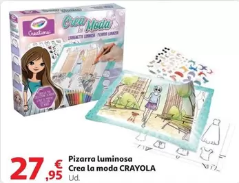 Oferta de Crayola - Pizarra Luminosa Crea La Moda por 27,95€ en Alcampo