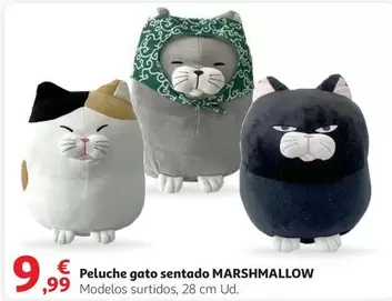 Oferta de Marshmallow - Peluche Gato Sentado por 9,99€ en Alcampo