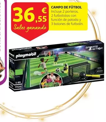 Oferta de Playmobil - Campo De Fútbol por 36,55€ en Alcampo