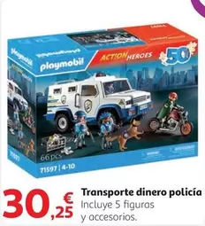 Oferta de Playmobil - Transporte Dinero Policia por 30,25€ en Alcampo