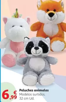 Oferta de Peluches Animales por 6,99€ en Alcampo