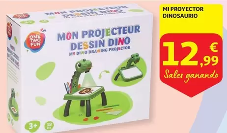 Oferta de One Two Fun - Mi Proyector Dinosaurio por 12,99€ en Alcampo