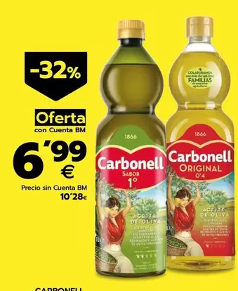 Oferta de Carbonell - Aceite De Oliva  por 6,99€ en BM Supermercados