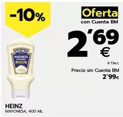 Oferta de Heinz - Mayonesa por 2,99€ en BM Supermercados