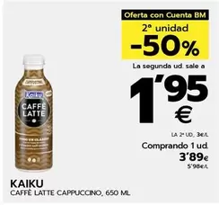 Oferta de Kaiku - Caffè Latte Cappuccino por 3,89€ en BM Supermercados