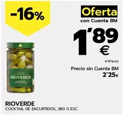 Oferta de Rioverde - Cocktail De Encurtidos por 2,25€ en BM Supermercados