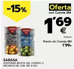 Oferta de Bm - Aceitunas Receta Del Cortijo O Hechizos Del Sur por 1,99€ en BM Supermercados