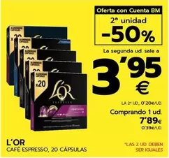 Oferta de L'Or - Café Espresso por 7,89€ en BM Supermercados