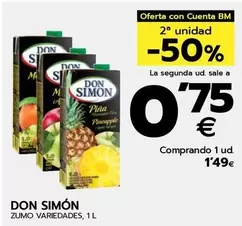 Oferta de Don Simón - Zumo  por 1,49€ en BM Supermercados