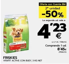 Oferta de Friskies - Vitafit Active Con Buey por 8,45€ en BM Supermercados