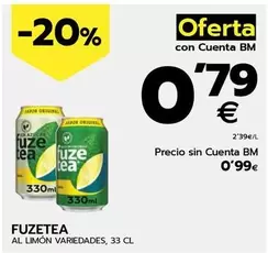 Oferta de Fuzetea - Al Limon  por 0,99€ en BM Supermercados