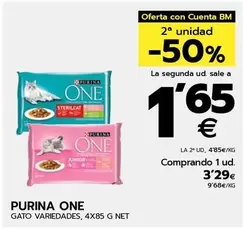 Oferta de Purina One - Gato Variedades por 3,29€ en BM Supermercados