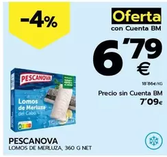 Oferta de Pescanova - Lomos De Merluza por 7,09€ en BM Supermercados