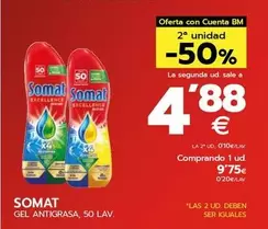 Oferta de Somat - Gel Antigrasa por 9,75€ en BM Supermercados