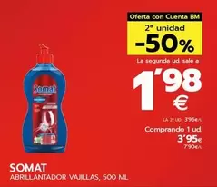 Oferta de Somat - Abrillantador Vajillas por 3,95€ en BM Supermercados