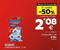 Oferta de Somat - Limpiamaquinas por 4,16€ en BM Supermercados