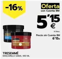 Oferta de TRESemmé - Mascarilla Gama por 6,15€ en BM Supermercados