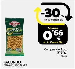 Oferta de Facundo - Chaskis por 2,2€ en BM Supermercados