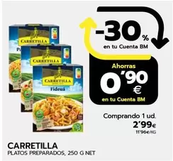 Oferta de Carretilla - Platos Preparados por 2,99€ en BM Supermercados