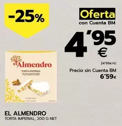 Oferta de El Almendro - Torta Imperial por 6,59€ en BM Supermercados