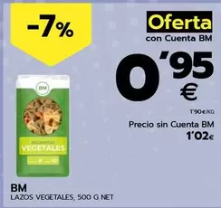 Oferta de Bm - Lazos Vegetales por 1,02€ en BM Supermercados