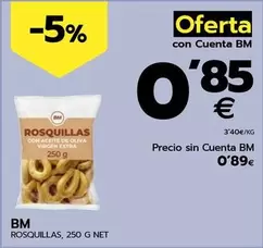 Oferta de BM - Rosquillas por 0,89€ en BM Supermercados