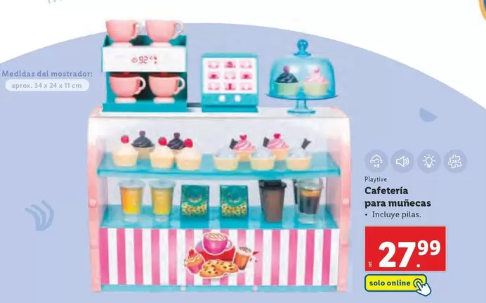 Oferta de Playtive - Cafeteria Para Munecas por 27,99€ en Lidl