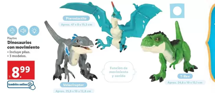 Oferta de Playtive - Dinosaurios Con Movimiento por 8,99€ en Lidl