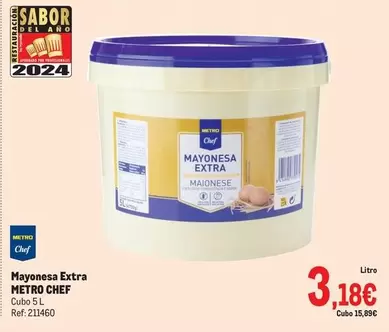 Oferta de Chef select - Mayonesa Extra por 3,18€ en Makro