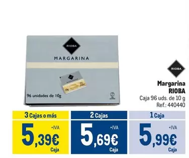 Oferta de Rioba - Margarina por 5,99€ en Makro