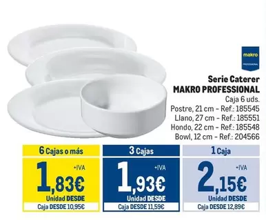 Oferta de Makro - Serie Caterer por 2,15€ en Makro