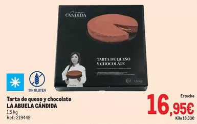 Oferta de La Abuela Candida - Tarta De Queso Y Chocolate por 16,95€ en Makro