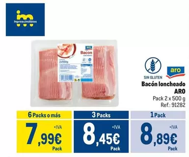 Oferta de Aro - Bacon Loncheado por 8,89€ en Makro