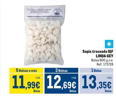 Oferta de Linda Gey - Sepia Troceada Iqf por 13,35€ en Makro