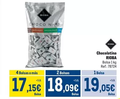 Oferta de Rioba - Chocolatina por 19,05€ en Makro