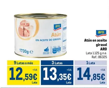 Oferta de Aro - Atun En Aceite Girasol por 14,85€ en Makro