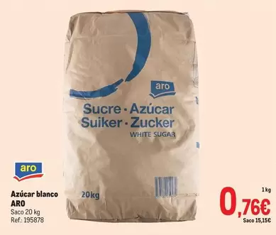 Oferta de Aro - Azúcar Blanco por 0,76€ en Makro