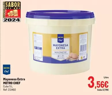 Oferta de Chef select - Mayonesa Extra por 3,56€ en Makro