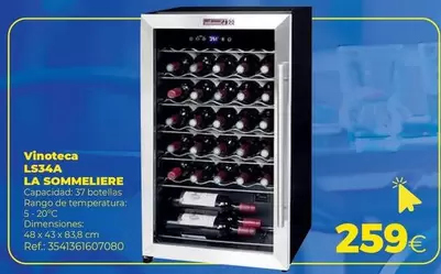 Oferta de La Sommeliere - Vineteca por 259€ en Makro