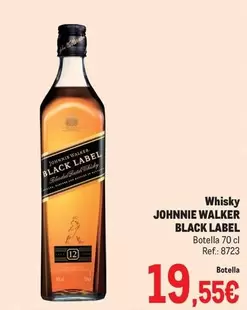 Oferta de Johnnie Walker - Whisky Black Label por 19,55€ en Makro