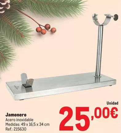 Oferta de Jamonero por 25€ en Makro