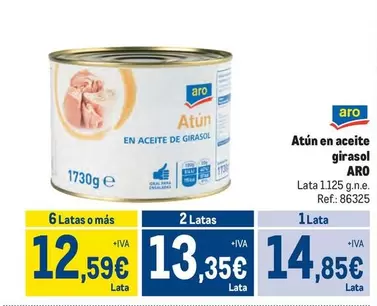 Oferta de Aro - Atun En Aceite Girasol por 14,85€ en Makro