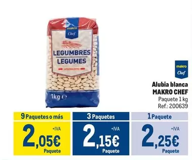 Oferta de Makro - Chef Alubia Blanca por 2,25€ en Makro