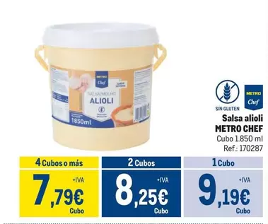 Oferta de Chef -  Salsa Alioli por 9,19€ en Makro