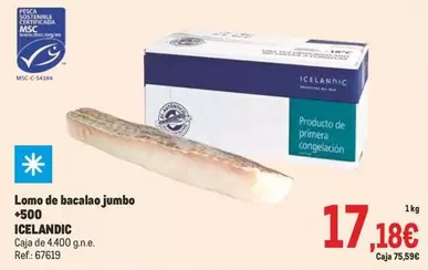 Oferta de Jumbo - Lomo De Bacalao por 17,18€ en Makro