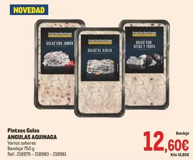 Oferta de Angulas de Aguinaga - Pintxos Gulas por 12,6€ en Makro